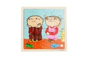 Puslespill - Alfons Åberg - Framed Wooden Puzzle - Friends - 7835