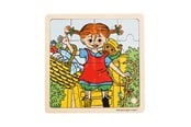 Puslespill - Pippi Langstrømpe Pippi - Framed Wooden Puzzle - Pippi And Mr. Nilss - 8634
