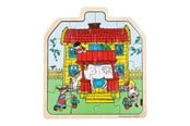 Puslespill - Pippi Langstrømpe Pippi - Framed Wooden Puzzle - House - 8654