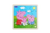 Puslespill - Peppa Pig - Framed Wooden Puzzle - Siblings - 9007