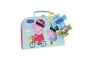Puslespill - Peppa Pig - Suitcase w. Puzzle - Biking - 9034