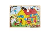 Brettspill & Puslespill - Pippi Langstrømpe Pippi - Framed Wooden Puzzle - Villa Villekulla - 8602