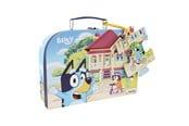 Brettspill & Puslespill - Bluey - Suitcase w. Puzzle - Bike - 9300