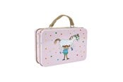 Små gaver til barn - Astrid Lindgren Pippi - Small Tin Suitcase - Pink - 8595
