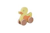 Babyleker - Barbo Baby Wooden Animals On Wheels - Duck - 6087
