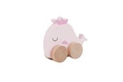 Babyleker - Barbo Baby Wooden Animals On Wheels - Whale - 6094