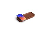 Mobil - Adaptere og ladere - Twelve South Valet Small - Leather Charging Tray | Qi2 15W | USB-C 35W - TS-2684