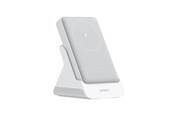 Nødlader - CUKTECH WPB100N 20W 10000mAh Magnetic Power Bank with Stand - White - 10000 mAh - CKWPB100NGLGR