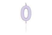 Leketøy - Globos Cake candle 4.5cm Pastel Lilac no. 0 - 1210