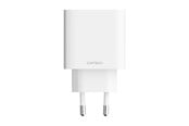 Mobil - Adaptere og ladere - CUKTECH A19 30W USB-A + USB-C Wall Charger - White - CUK00A19EUWH
