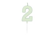 Leketøy - Globos Cake candle 4.5cm Pastel Mint no. 2 - 1192