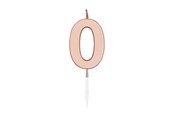 Leketøy - Globos Cake Candle 4.5cm Metallic Rose Gold no. 0 - 1090