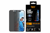 Mobil - Beskyttelsesglass - PanzerGlass 2-Way Privacy Screen Protector iPhone 16 | 15 | Ultra-Wide Fit w. Fastfit in-a-box - PG97404