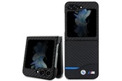 Mobil - Deksel og etui - BMW Leather Carbon Case for Samsung Galaxy Z Flip 5 - Black - 3666339174071