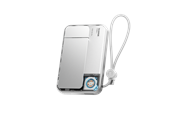 Nødlader - SHARGE ICEMAG 3 Qi Wireless Magnetic Powerbank - White - 10000 mAh - YDD-SG-HW-JF3CX-BAI