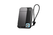 Nødlader - SHARGE ICEMAG 3 Qi Wireless Magnetic Powerbank - Black - 10000 mAh - YDD-SG-HW-JF3CX-HEI