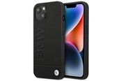 Mobil - Deksel og etui - BMW BMHCP14MSLLBK iPhone 14 Plus 6.7 "black / black Leather Stamp - 3666339090395