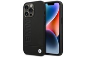 Mobil - Deksel og etui - BMW BMHCP14XSLLBK iPhone 14 Pro Max 6.7 "black / black Leather Stamp - 3666339090418