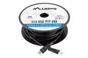 Skjermkabel - Lanberg HDMI cable with Ethernet - 20 m - CA-HDMI-30FB-0200-BK