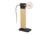 Lamper - EGLO Stars of Light BAILRIGG TL E27 SVART/NATUR - 43904