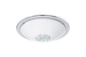 Lamper - EGLO GIOLINA PLAFOND KROM/HVIT/KRYSTALL - 93778