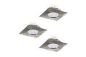 Lamper - EGLO PINEDA INNBYGG. SETT 3X500LM 78X78 BS - 95803