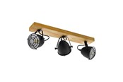 Lamper - EGLO GATEBECK SPOTSKINNE 3XE14 TRE/SVART - 49078