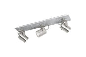 Lamper - EGLO PRACETA SPOTSKINNE 3L GRÅ/BS - 95743