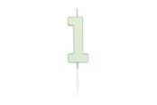Leketøy - Globos Cake candle 4.5cm Pastel Mint no. 1 - 1191
