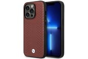Mobil - Deksel og etui - BMW BMHMP14L22RFGR iPhone 14 Pro 6.1" Burgundy/burgundy Leather Diamond Pattern MagSafe - 3666339088927