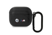 Mobil - Andre tilbehør - BMW BMA322PVTK AirPods 3 gen cover black/black Leather Curved Line - 3666339089559