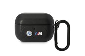Mobil - Andre tilbehør - BMW BMAP22PVTK AirPods Pro cover black/black Leather Curved Line - 3666339089542