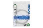 Nettverkskabel - Deltaco patch cable - 1.5 m - grey - Grå - TP-6105-SLIM