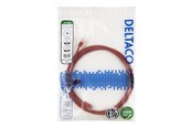 Nettverkskabel - Deltaco patch cable - 2 m - red - Rød - TP-62R-SLIM