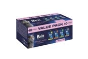 Katt - Brit Premium by Nature Value pack Sterilised Box - wet cat food - 40x100g - 8595602585878