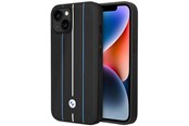 Mobil - Deksel og etui - BMW BMHCP14S22RVSK iPhone 14 6.1" black/black hardcase Leather Stamp Blue Lines - 3666339066321