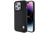 Mobil - Deksel og etui - BMW Leather Blue Dots iPhone 15 Pro Max Case - Black - 3666339142339