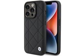 Mobil - Deksel og etui - BMW Leather Quilted case for iPhone 15 Pro Max - black - 3666339142414
