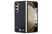 Mobil - Deksel og etui - BMW Leather Carbon case for Samsung Galaxy Z Fold 5 - black - 3666339174088