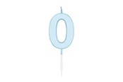 Leketøy - Globos Cake candle 4.5cm Pastel Blue no. 0 - 1180