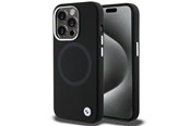 Mobil - Deksel og etui - BMW Signature Liquid Silicone MagSafe case for iPhone 15 Pro Max - black - 3666339144678