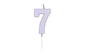 Leketøy - Globos Cake candle 4.5cm Pastel Lilac no. 7 - 1217