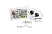 Babyutstyr - Momini DreamWatcher Baby Monitor with 7" HD Screen and 2 Cameras White - 5906601060052