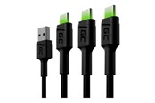 USB - Green Cell GC Ray - USB-C cable - USB to USB-C - 1.2 m - KABGCSET02