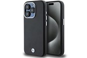 Mobil - Deksel og etui - BMW Signature Wrapped Metal MagSafe case for iPhone 15 Pro - black - 3666339233273