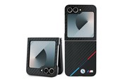 Mobil - Deksel og etui - BMW Carbon Tricolor Case for Samsung Galaxy Z Flip 6 - Black - 3666339321994