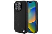 Mobil - Deksel og etui - BMW Leather Hot Stamp iPhone 16 Pro Case - Black - 3666339349721