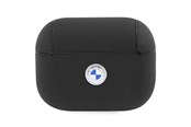 Mobil - Andre tilbehør - BMW BMAP2SSLBK AirPods Pro 2 (2022/2023) cover black/black Geniune Leather Silver Logo - 3666339112295