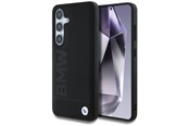 Mobil - Deksel og etui - BMW Leather Big Wordmark Case for Samsung Galaxy S25 - Black - 3666339448738