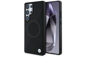 Mobil - Deksel og etui - BMW Leather Half Textured MagSafe Case for Samsung Galaxy S25 Ultra - Black - 3666339441753